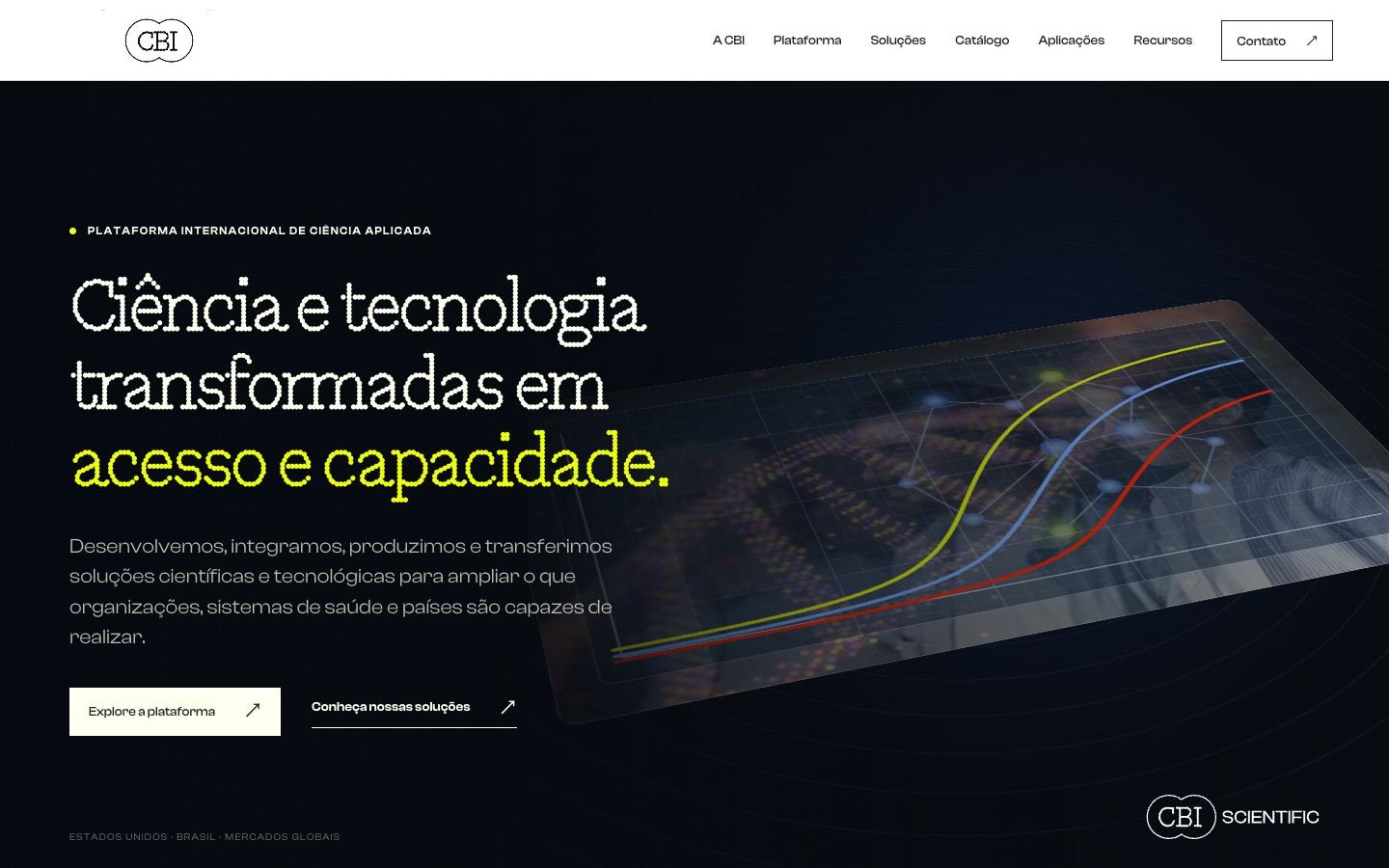 Website CBI Scientific pela Brave
